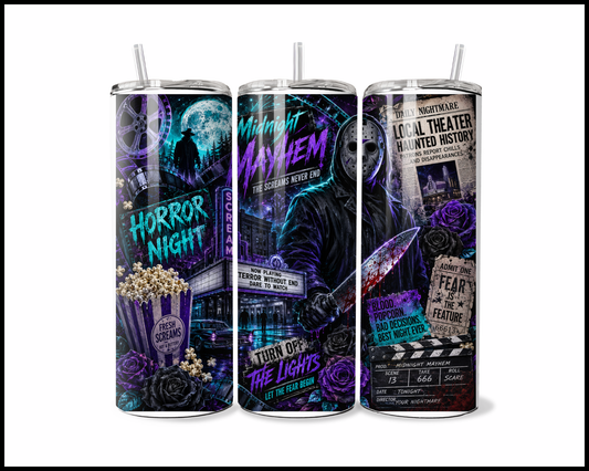 Blood, Popcorn, & Bad Decisions Tumbler (4444)