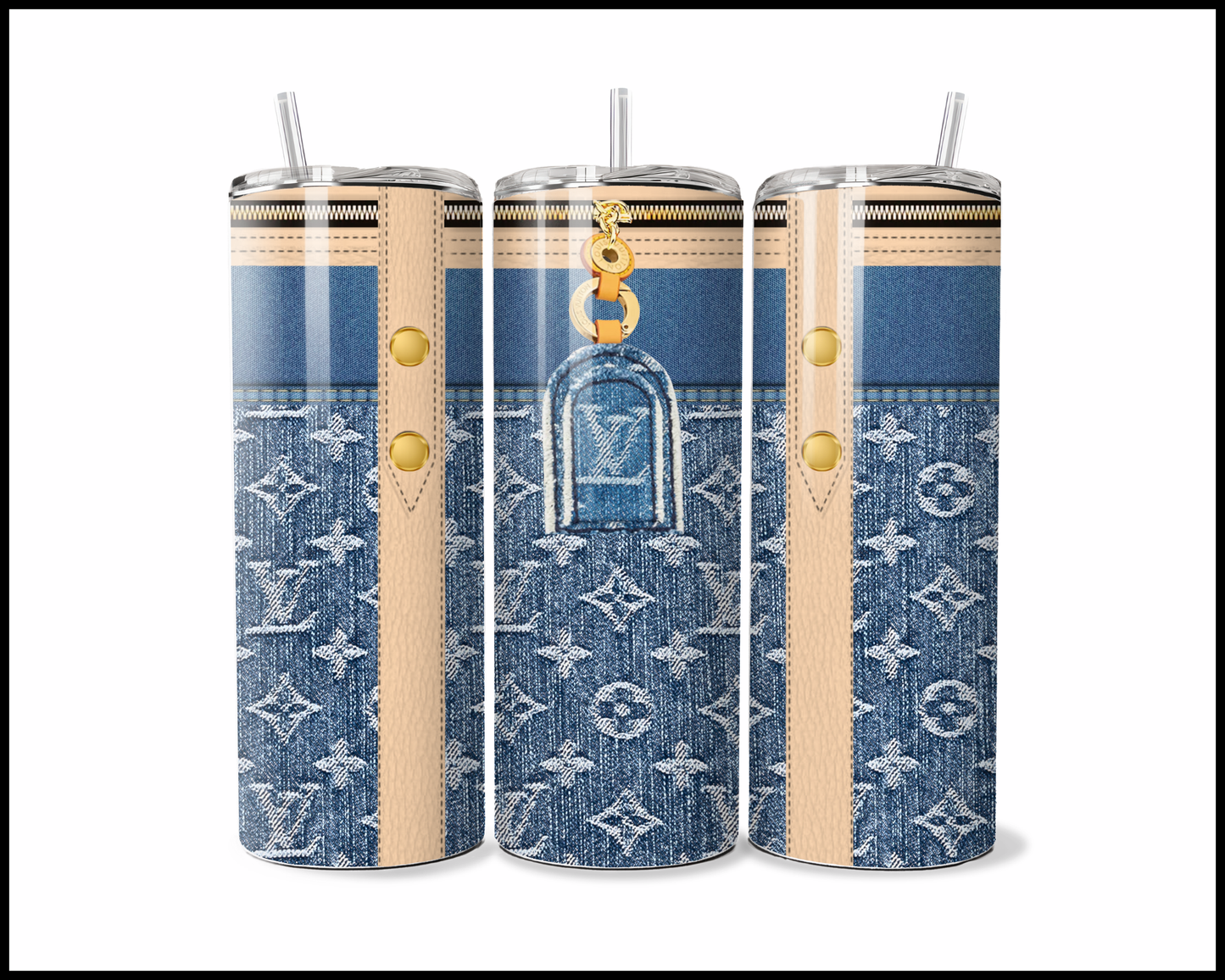 Designer Handbag Inspired Tumbler (009)