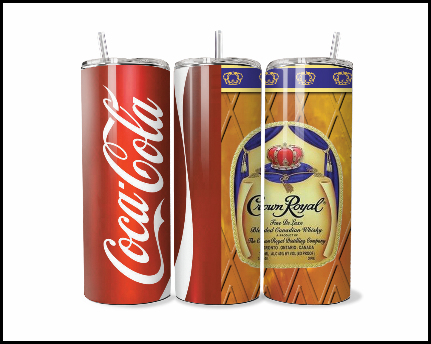 Coca Cola & Crown Royal Tumbler (3136)