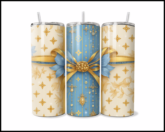 Charmed Bluebell & Golden Vines Tumbler (4848)