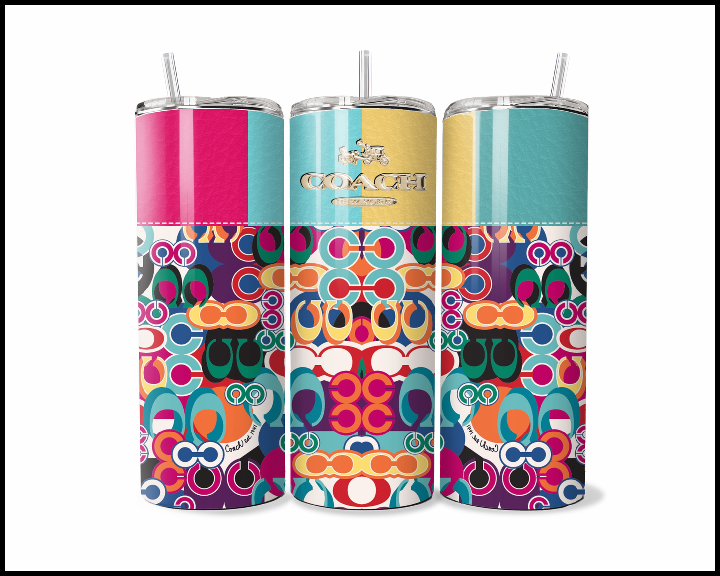 Designer Handbag Inspired Tumbler (074)