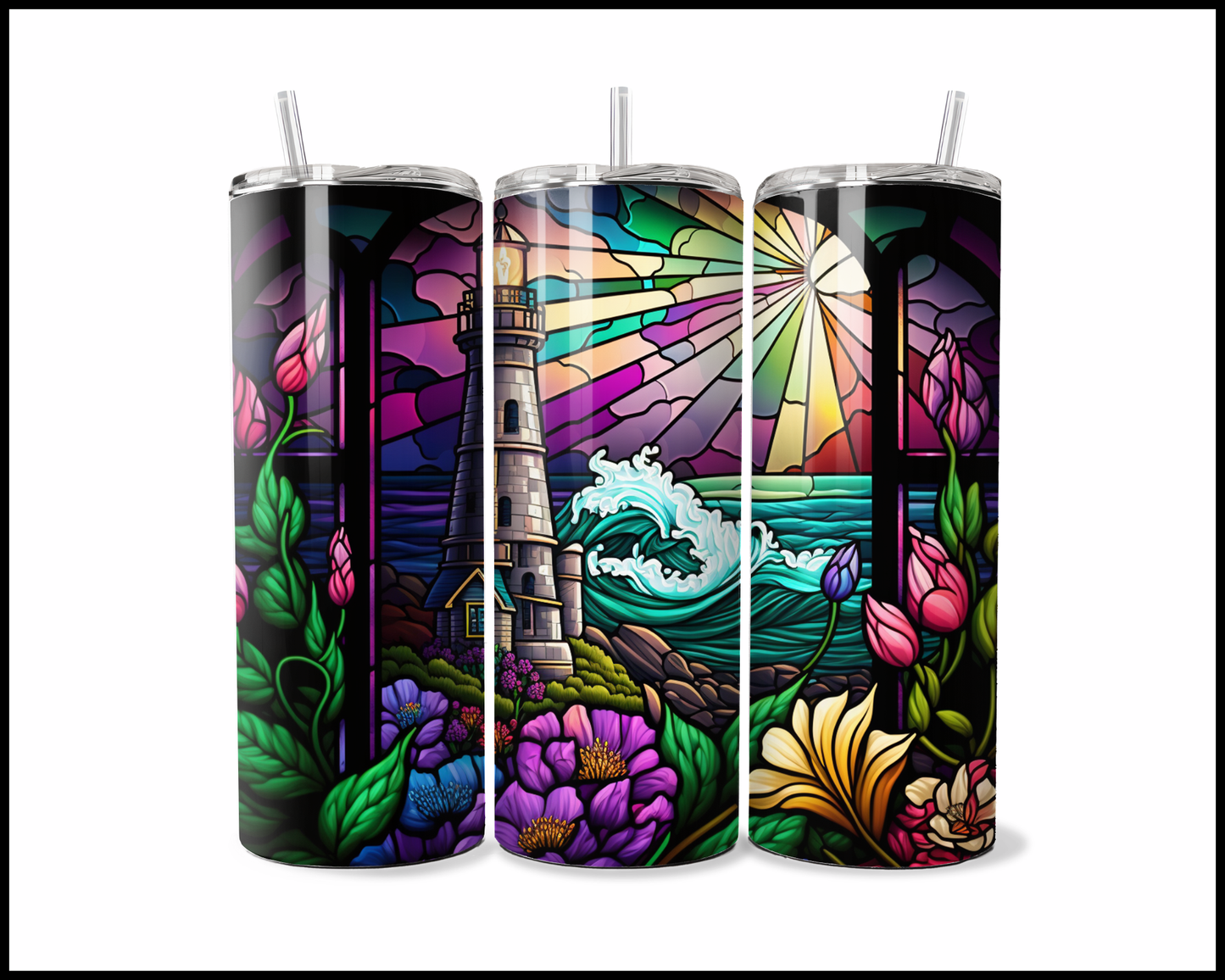 Guiding Light, Midnight Liquid Tumbler (552)