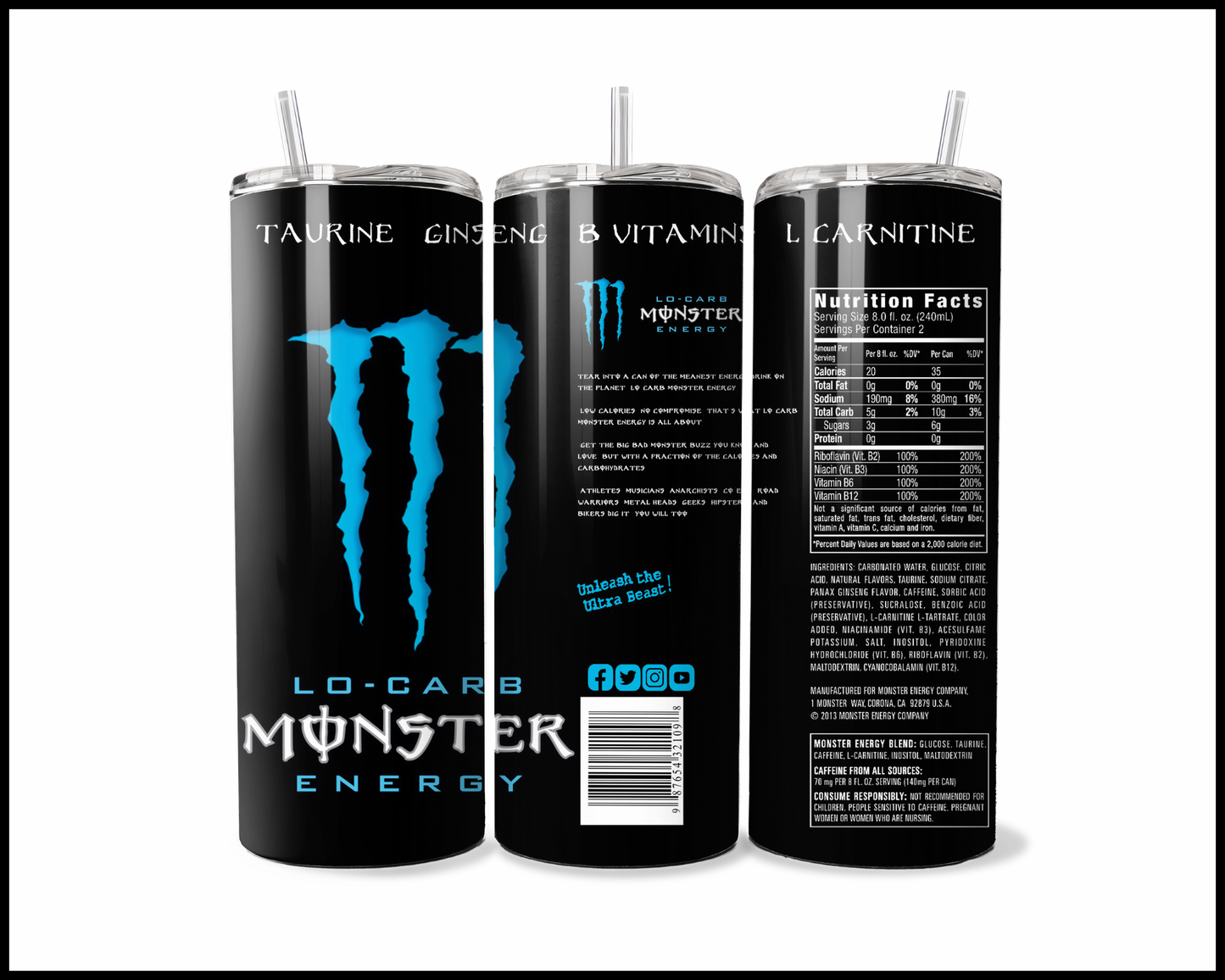 Monster Energy Drink Tumbler (3330)