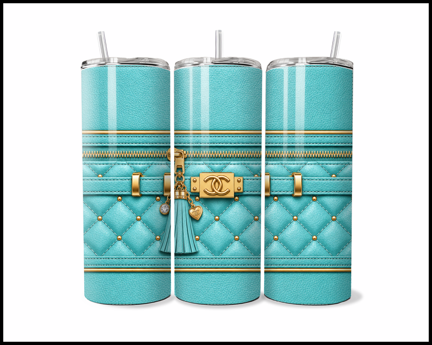 Designer Handbag Inspired Tumbler (038)