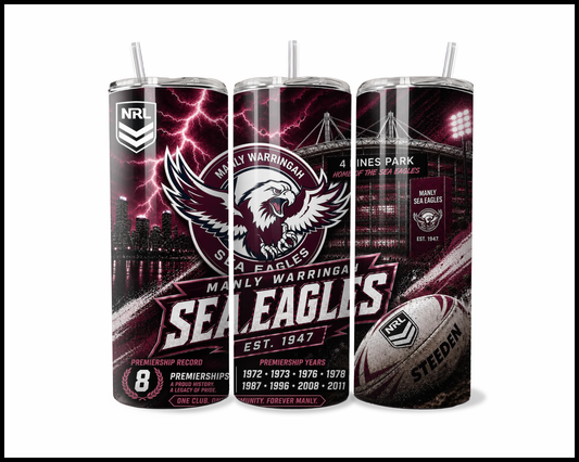 Stainless Steel Tumbler - Manly Sea Eagles (4978)