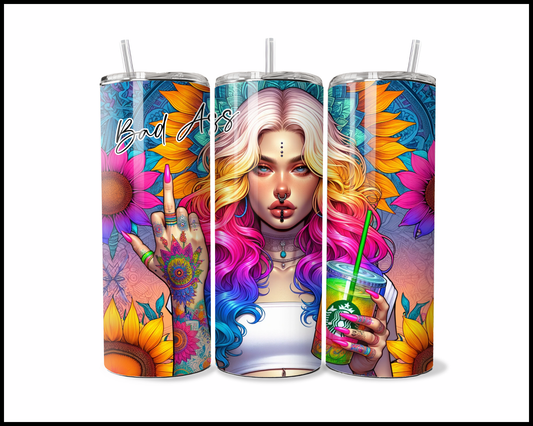 Badass with A Coffee Habit Tumbler (2524)