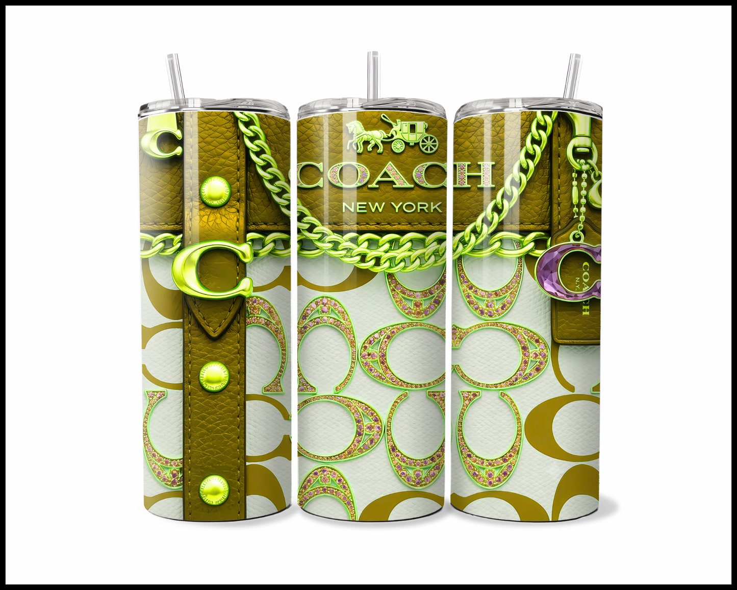 Designer Handbag Inspired Tumbler (353)
