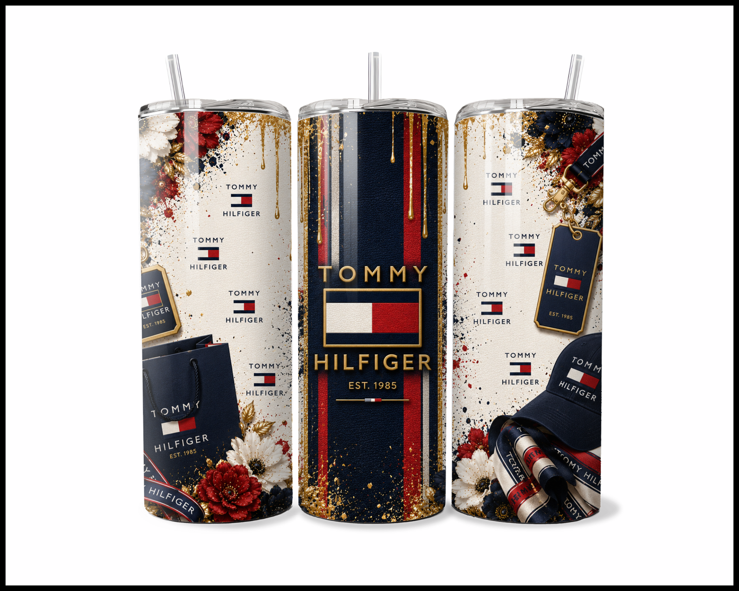Shopaholic Red White and Boujee Tumbler (4800)