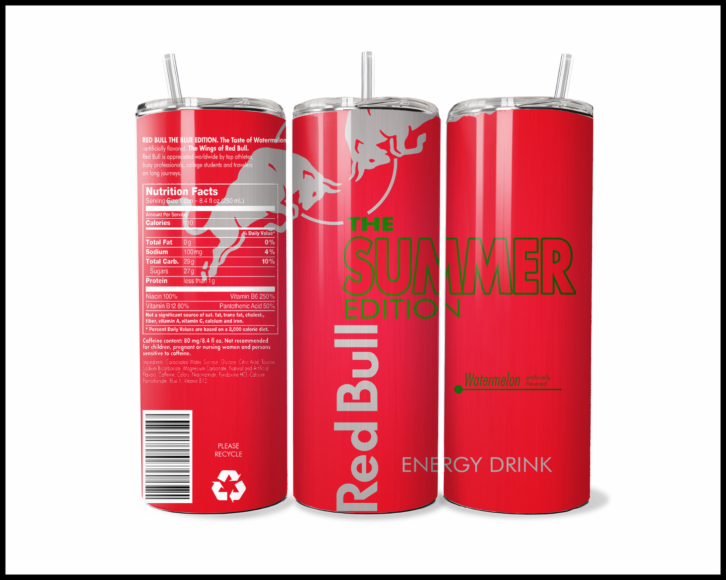 Red Bull Limited Edition Energy Drink Tumbler (3192)