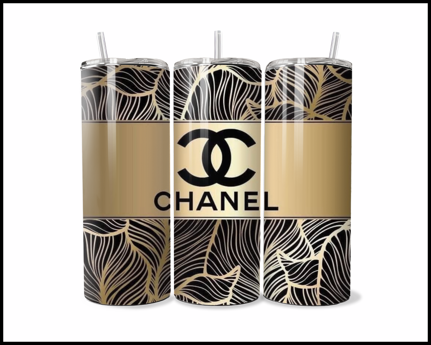 Onyx & Gold Glamour Tumbler (4862)