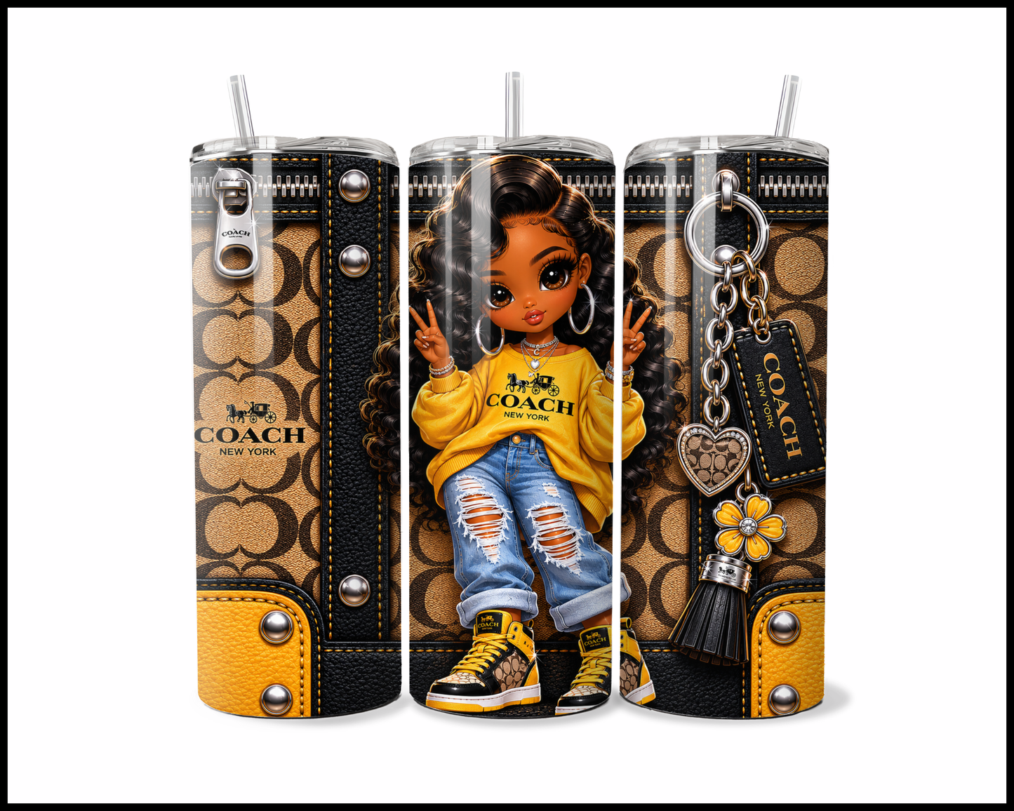 Designer Handbag Inspired Tumbler (321)