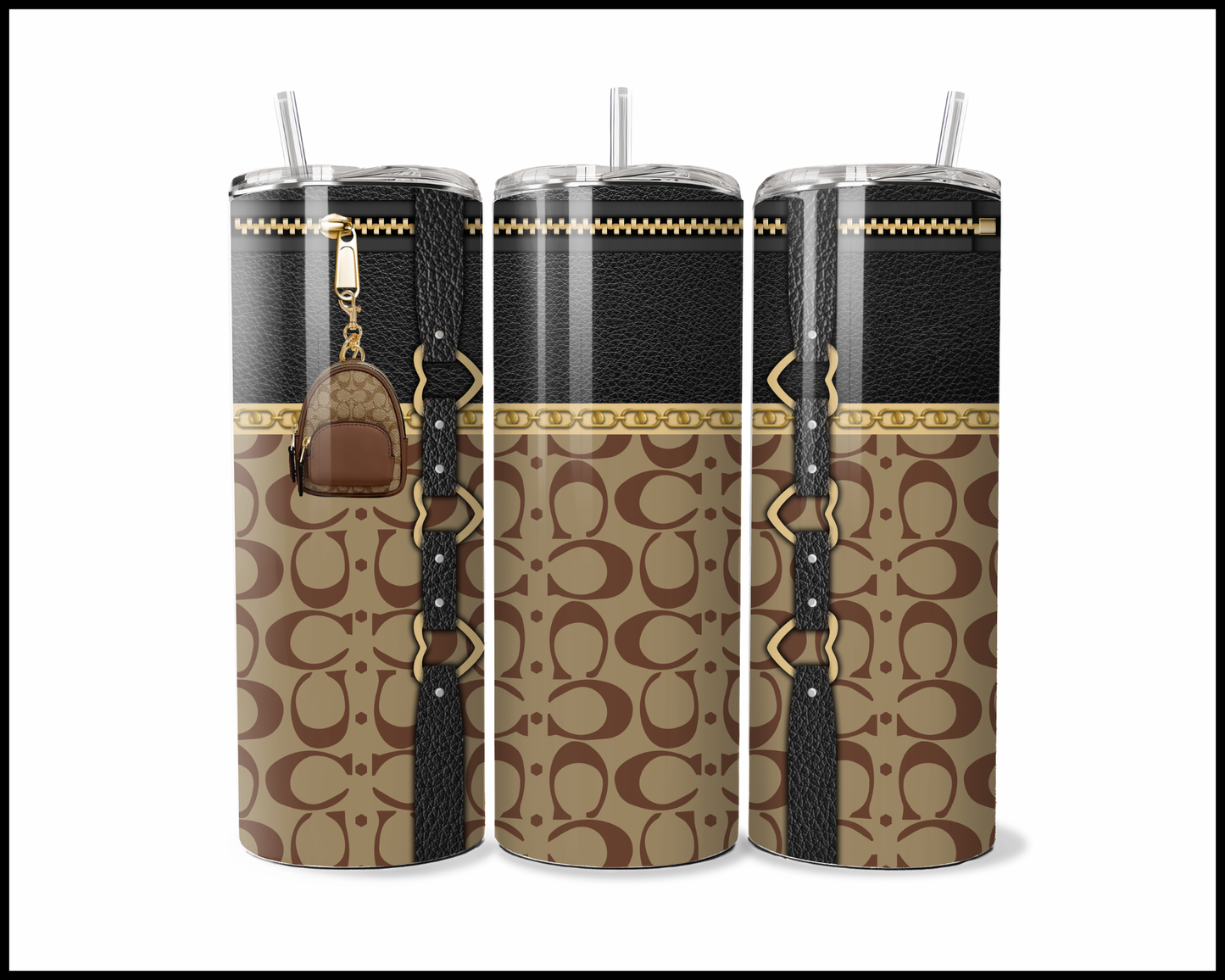 Designer Handbag Inspired Tumbler (027)
