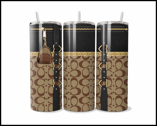 Designer Handbag Inspired Tumbler (027)