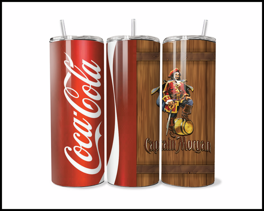 Coca Cola & Captain Morgan Tumbler (3137)