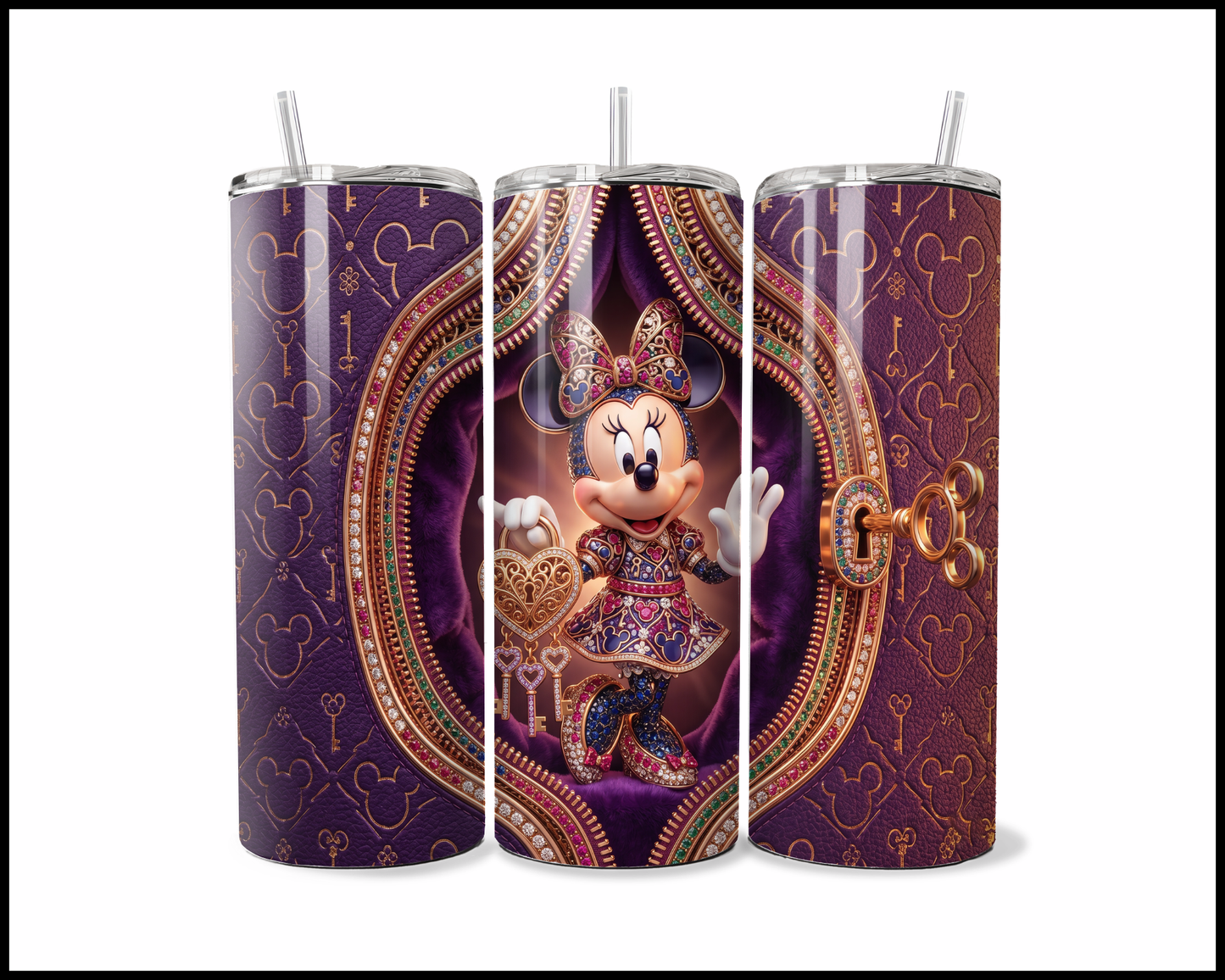 Unlocked Luxury & Purple Attitudes Tumbler (4832)