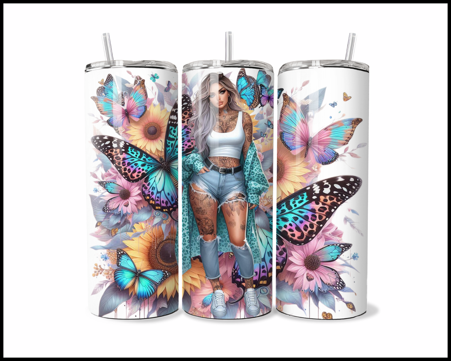 Social Butterfly Tumbler (4313)