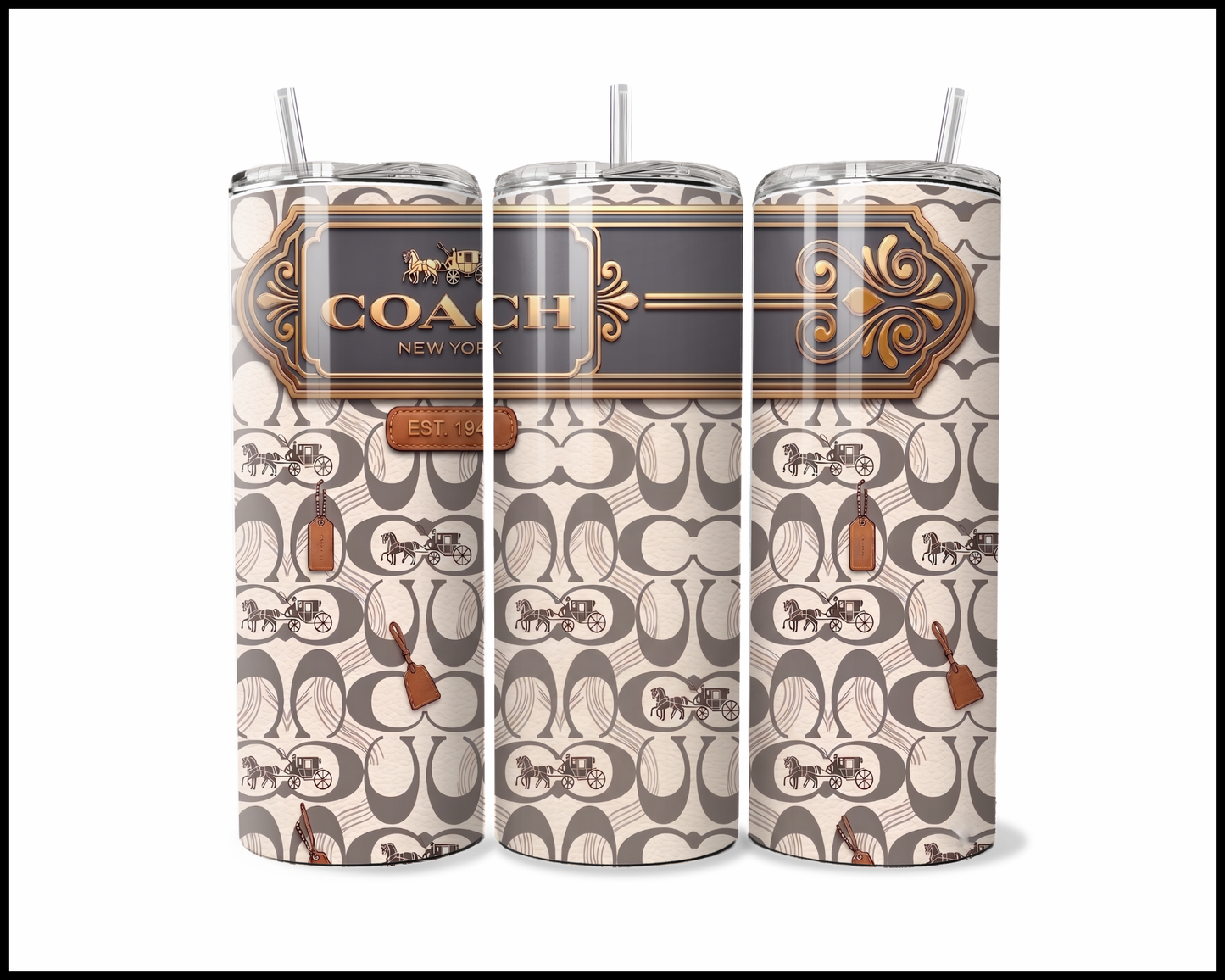 Designer Handbag Inspired Tumbler (341)