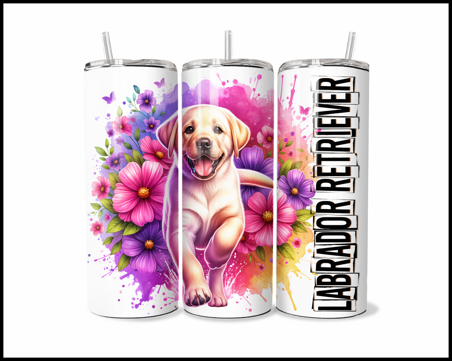 Blooming Labrador Retriever Tumbler (2691)