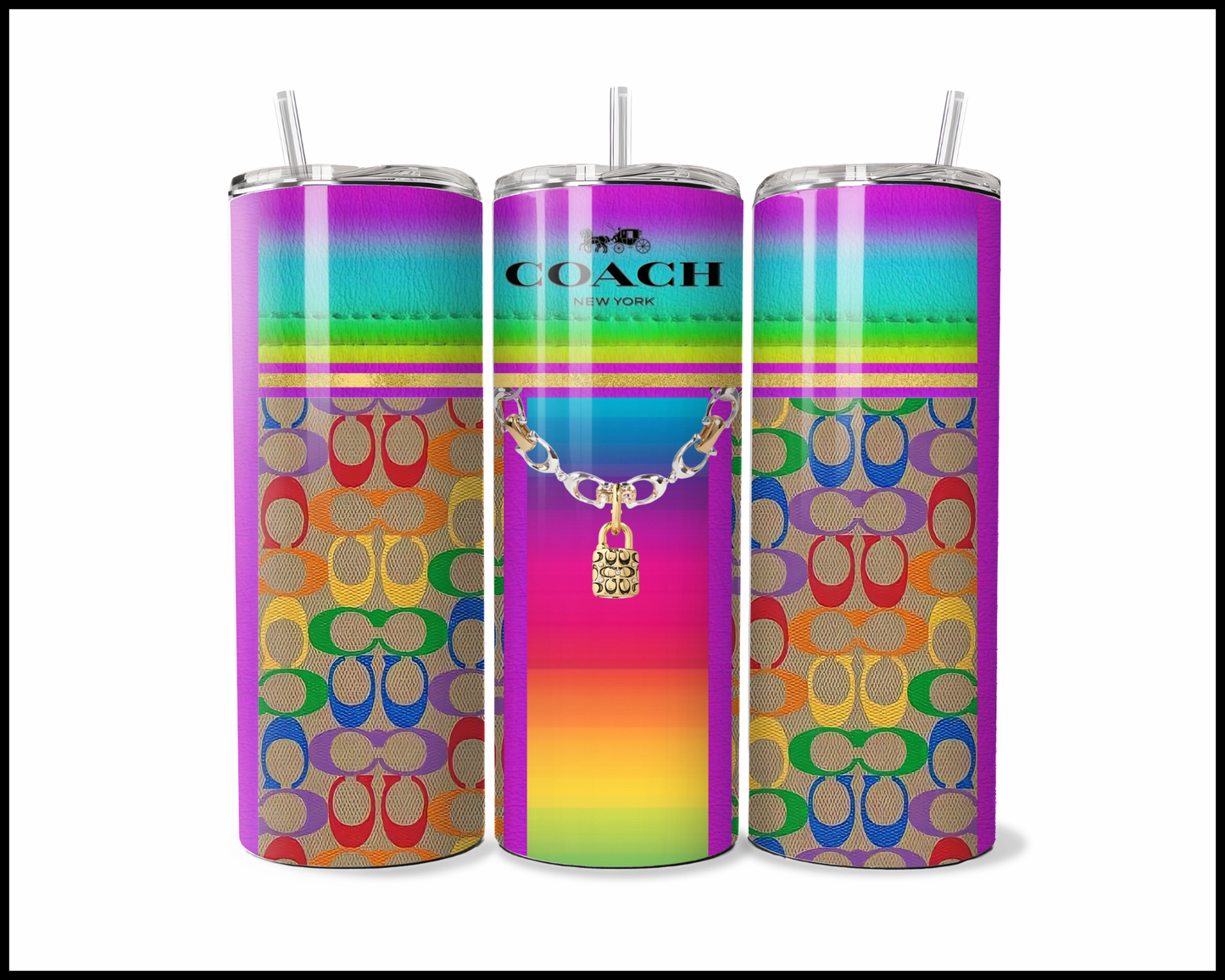 Designer Handbag Inspired Tumbler (055)