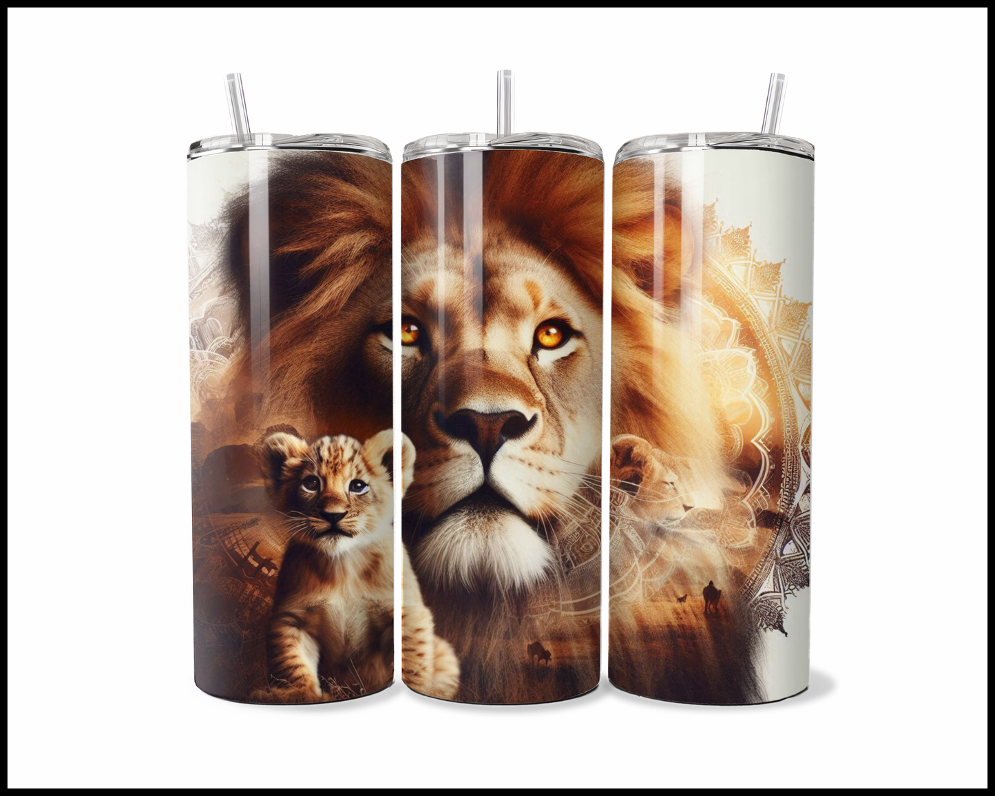 Mandala Lion Tumbler (2768)