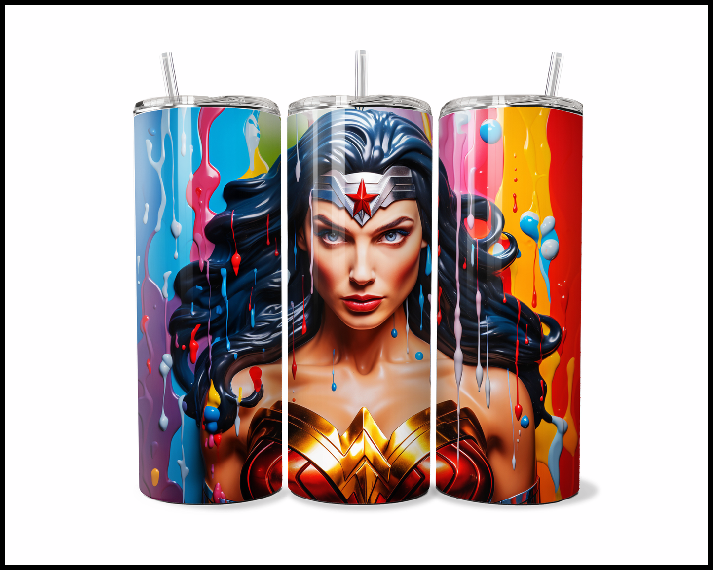 The Neon Lady Amazon Drip Tumbler (1630)