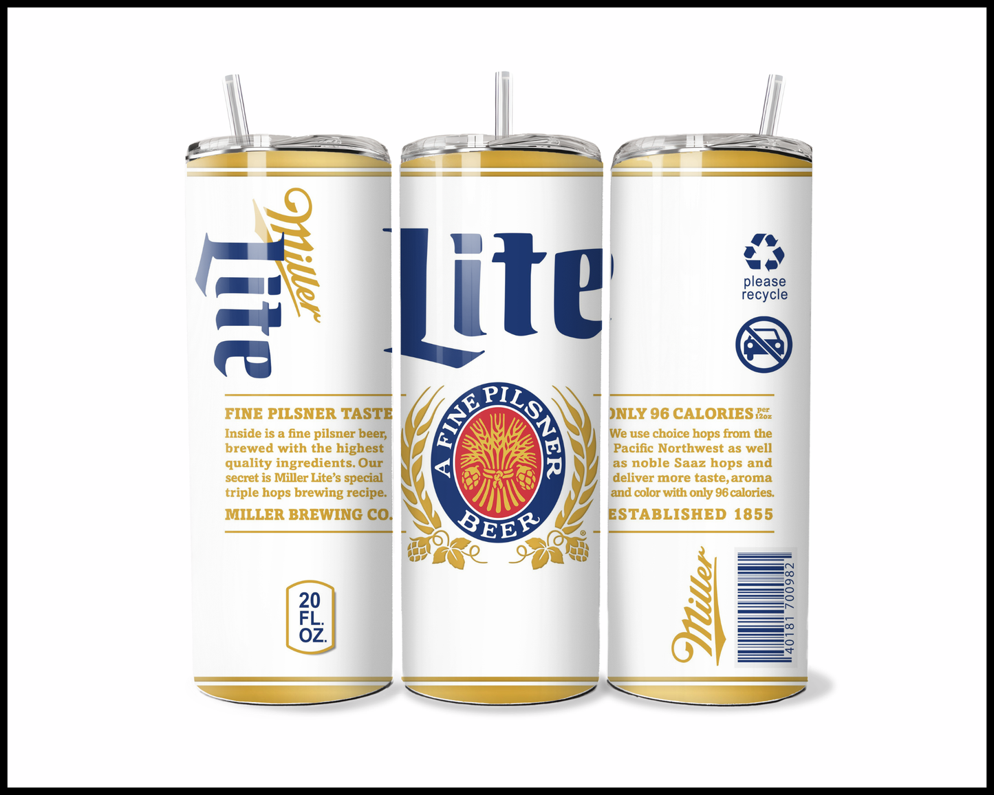 Miller Light Tumbler (3432)