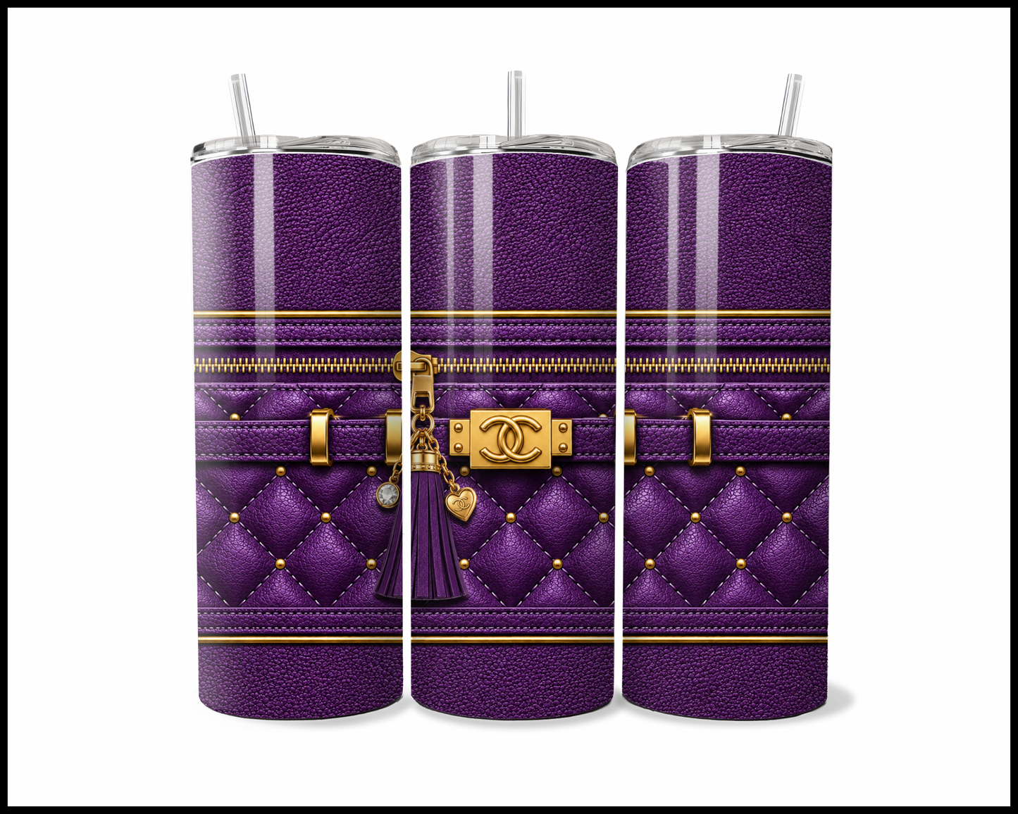 Designer Handbag Inspired Tumbler (038)