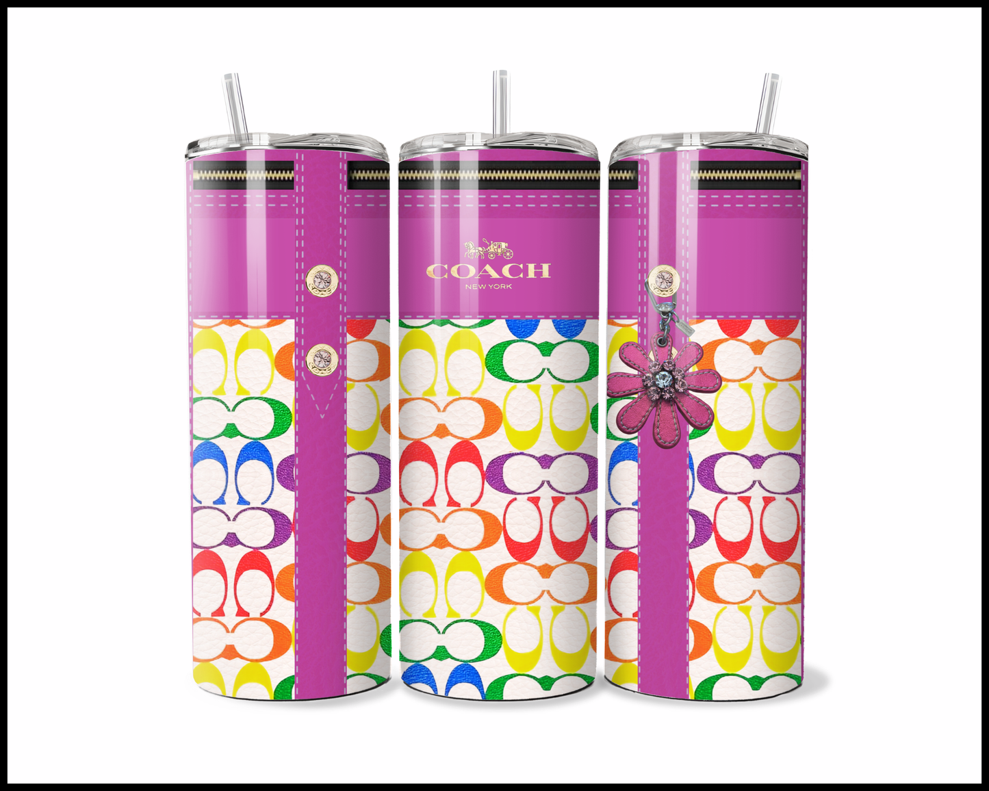 Designer Handbag Inspired Tumbler (092)