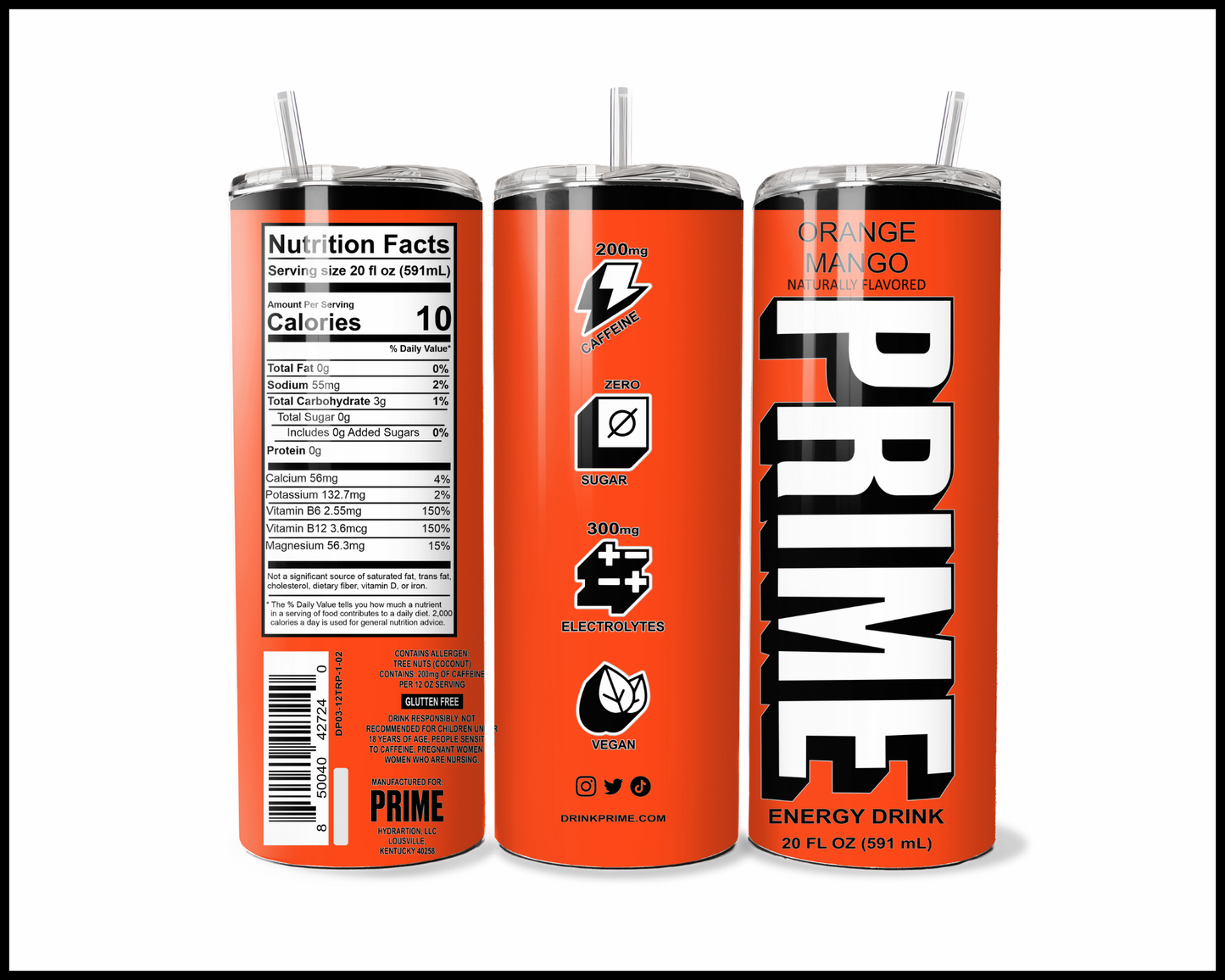 Prime Energy Drink Tumbler (3165)