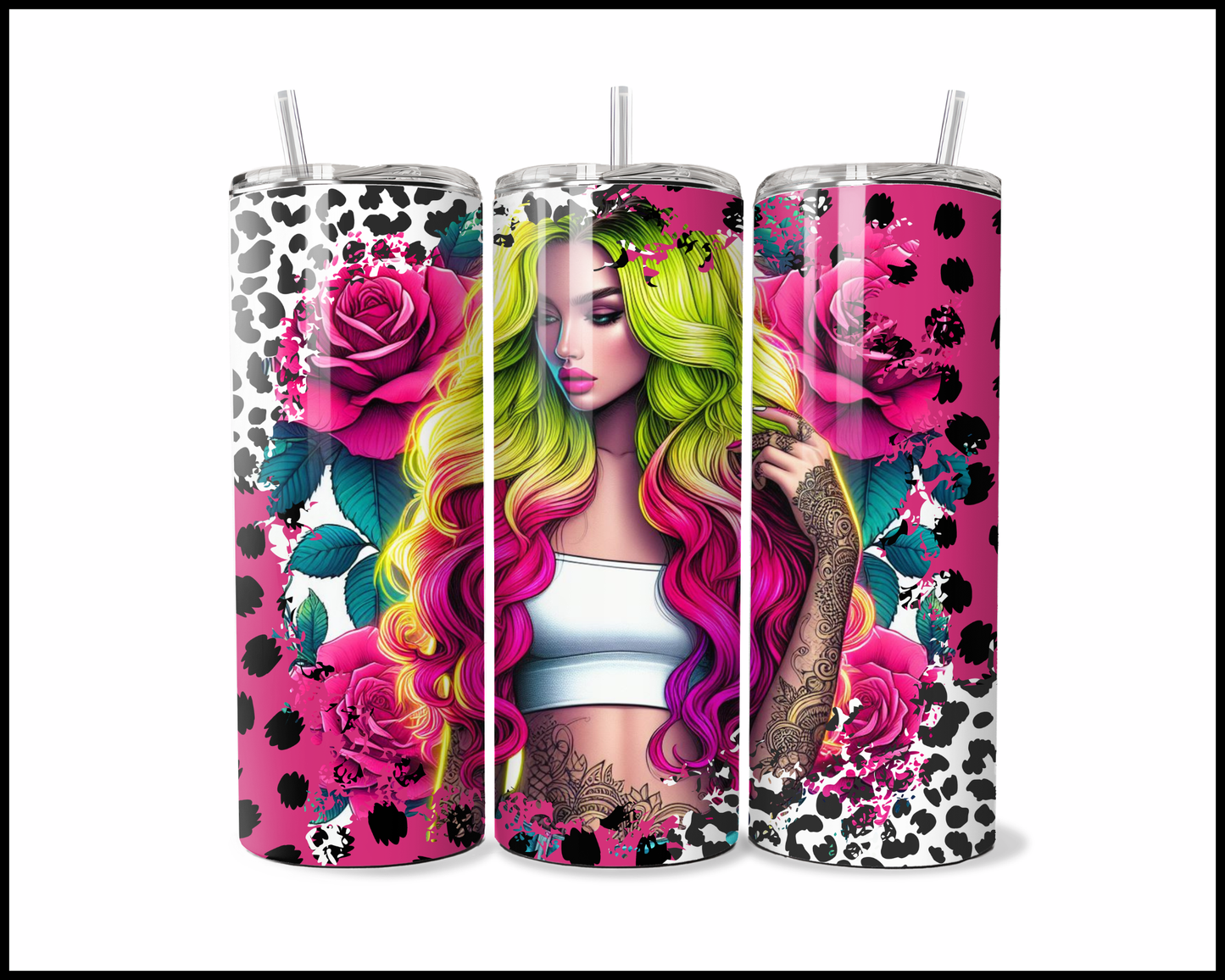 Electric Leopard Dreamer Tumbler (2664)
