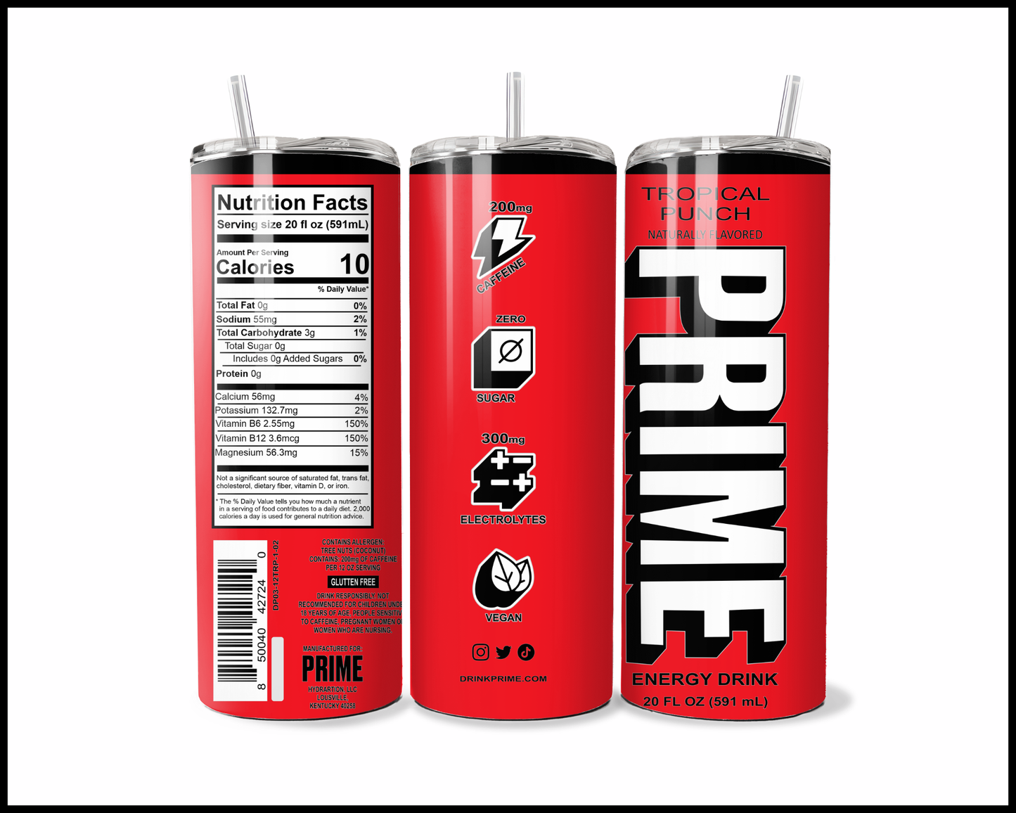 Prime Energy Drink Tumbler (3165)