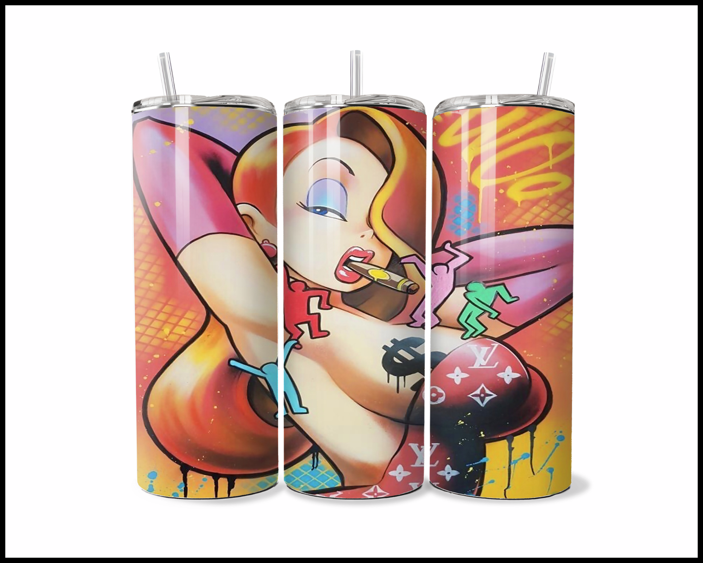 The Neon Femme Fatale Art Tumbler (2913)