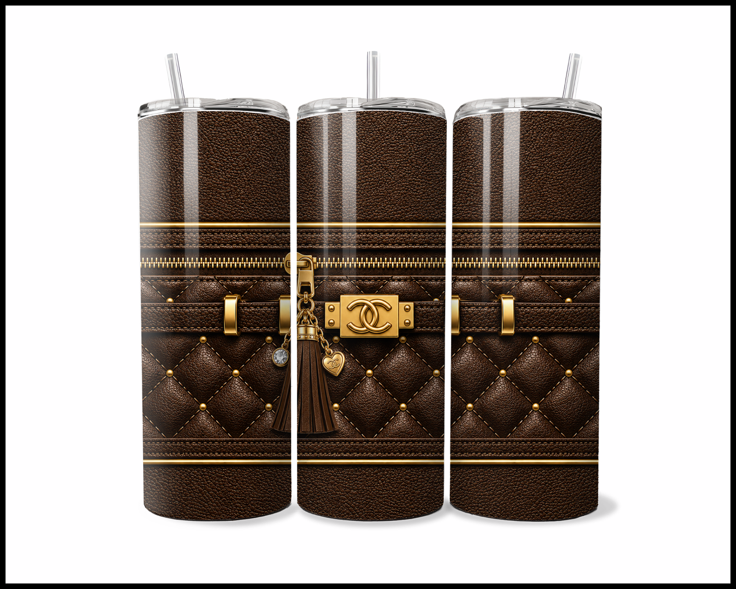 Designer Handbag Inspired Tumbler (038)