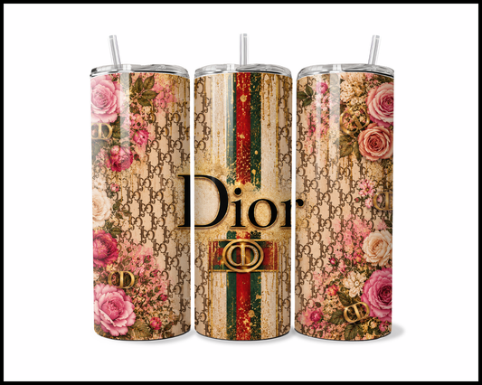 Vintage Rose Couture Tumbler (4789)
