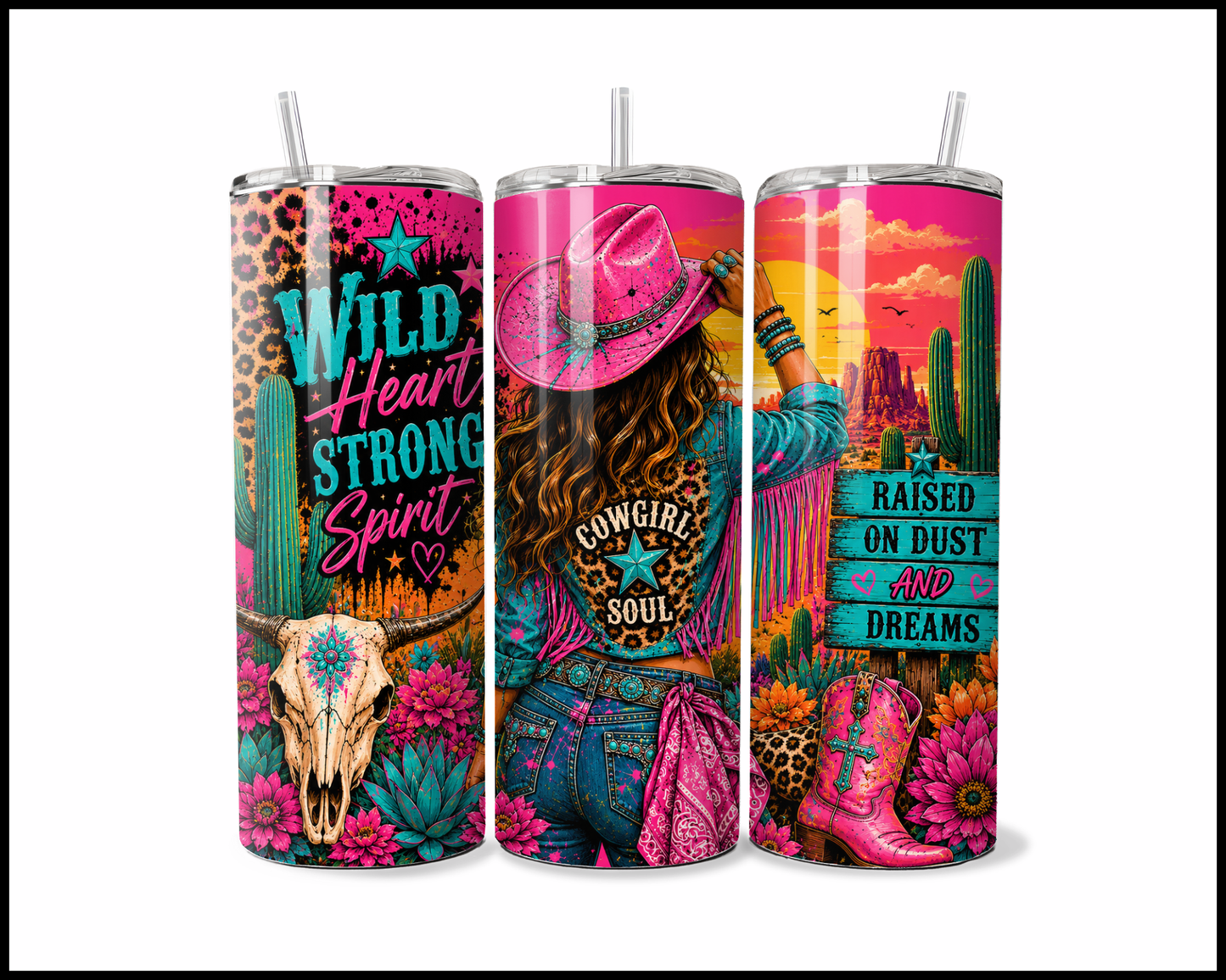 Wild Heart. Strong Spirit Tumbler (4387)