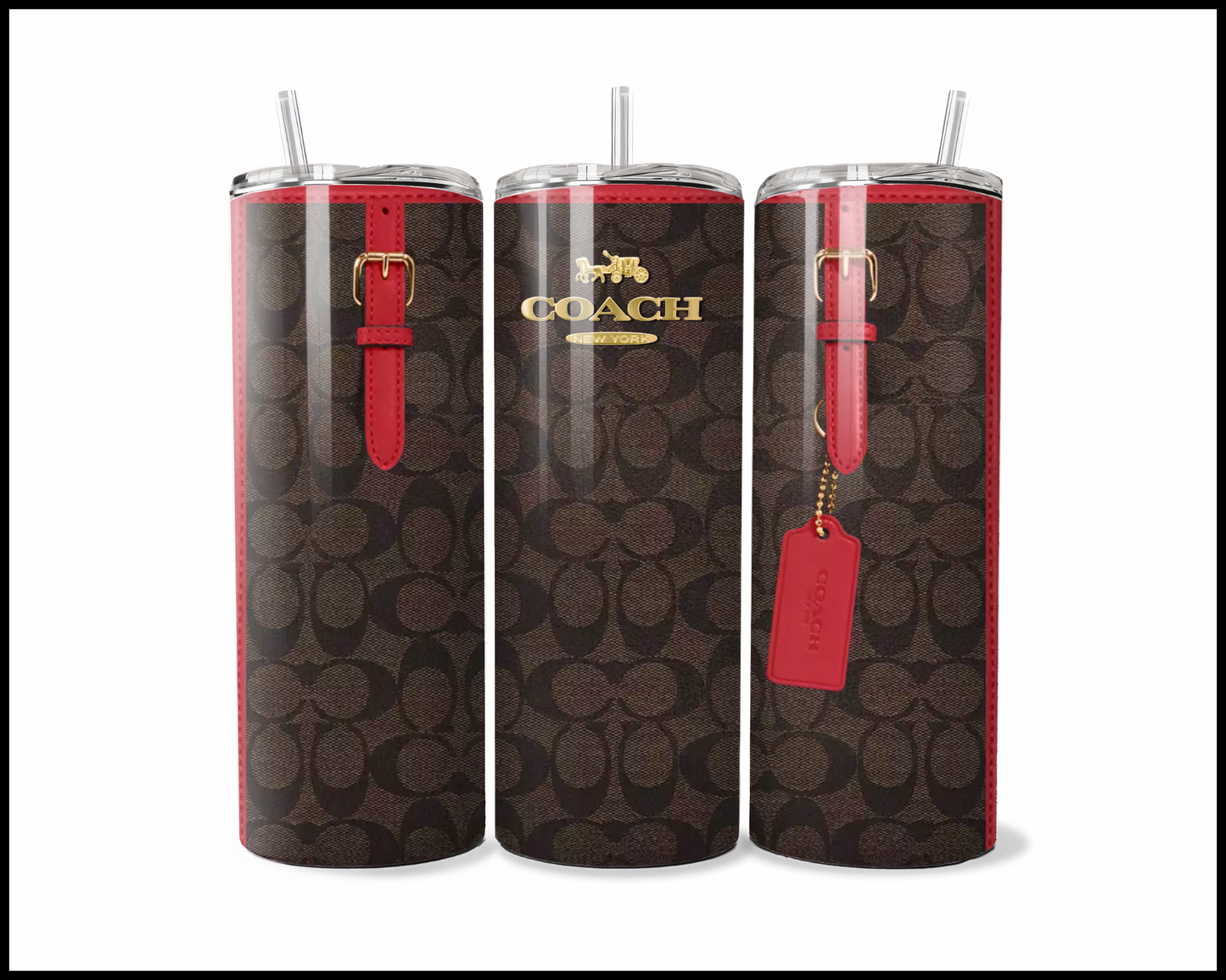 Designer Handbag Inspired Tumbler (096)