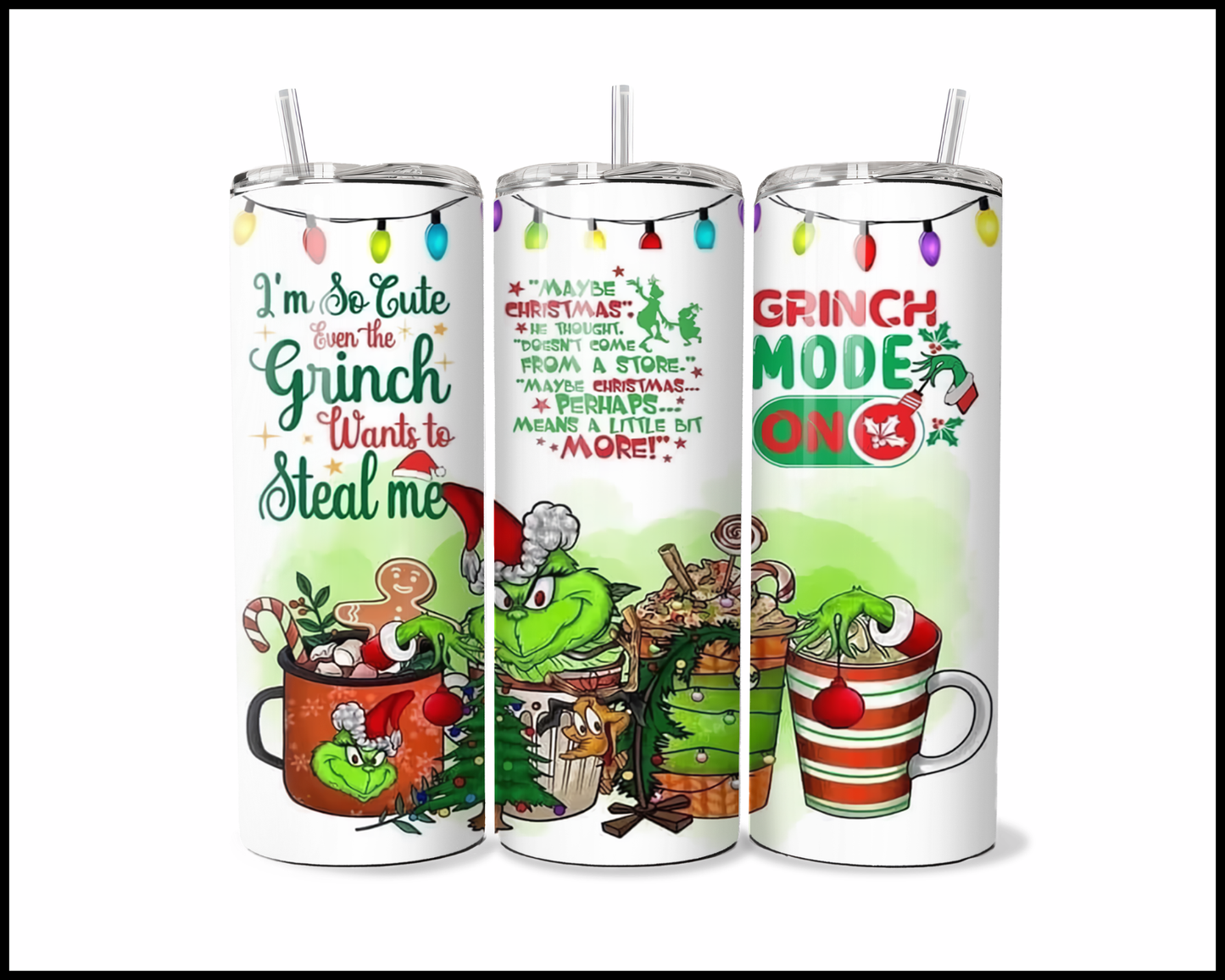 Grinch Mode: Activated by Hot Chocolate Tumbler (651)
