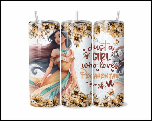 Just A Girl Who Loves Nature Princesses Tumbler (4407)