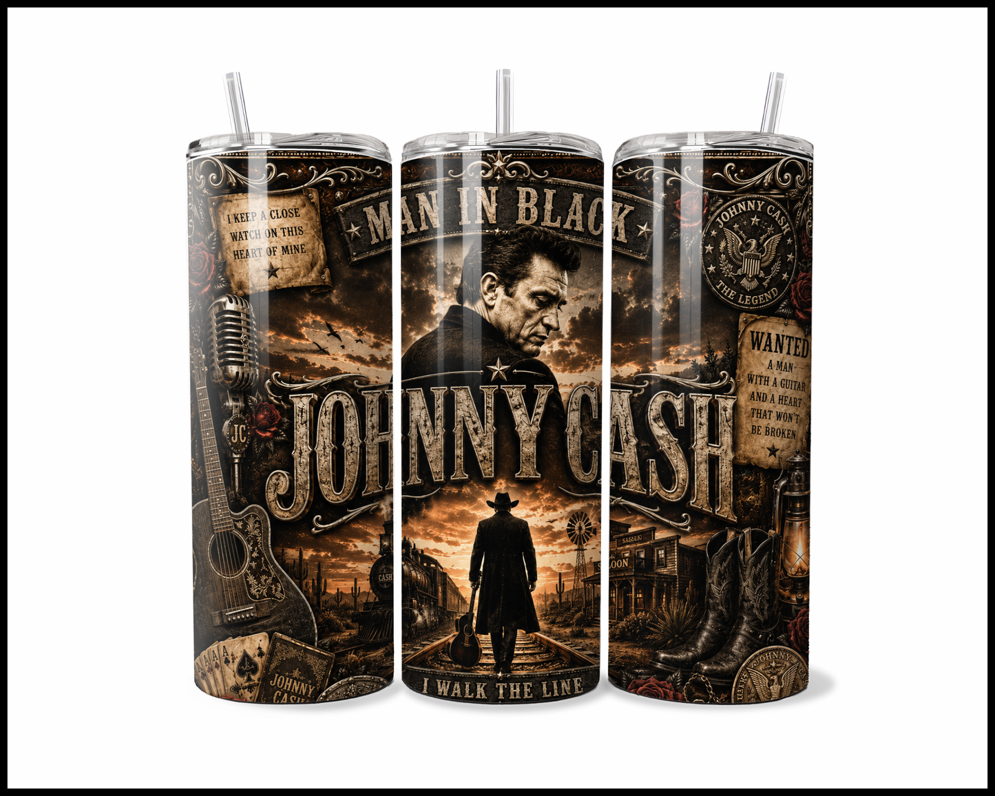 Johnny Cash Tumbler (5230)