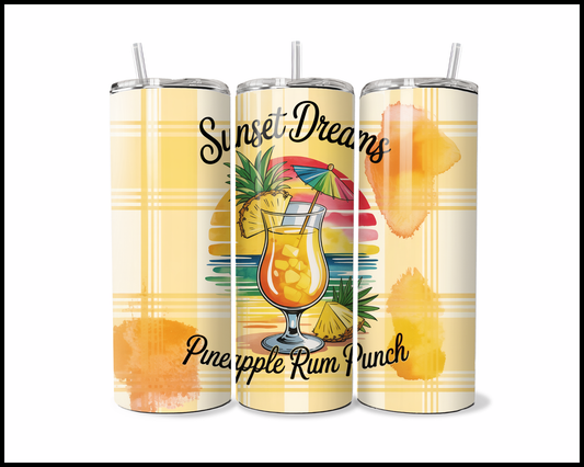 Pineapple Rum Punch - Sunset Dreams Tumbler (3991)
