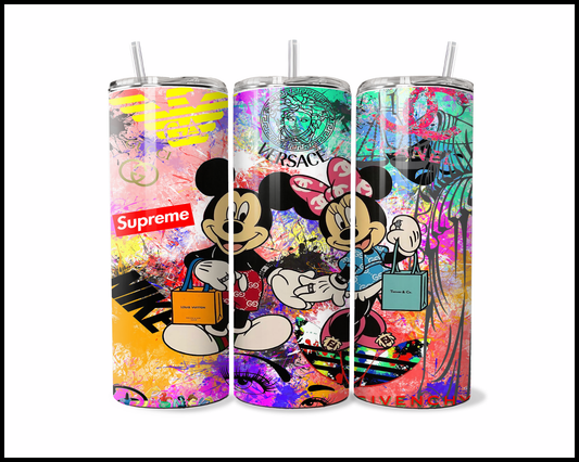 Splatter Paint Couture Cartoons Tumbler (2900)