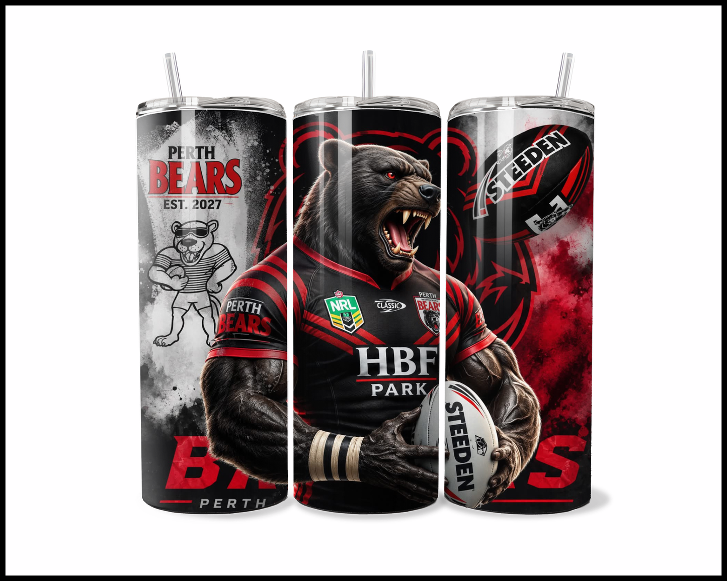 Stainless Steel Tumbler - Perth Bears (5042)