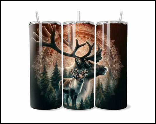 Mandala Deer Tumbler (2785)