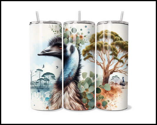 The Aussie Crowned Emu Tumbler (382)