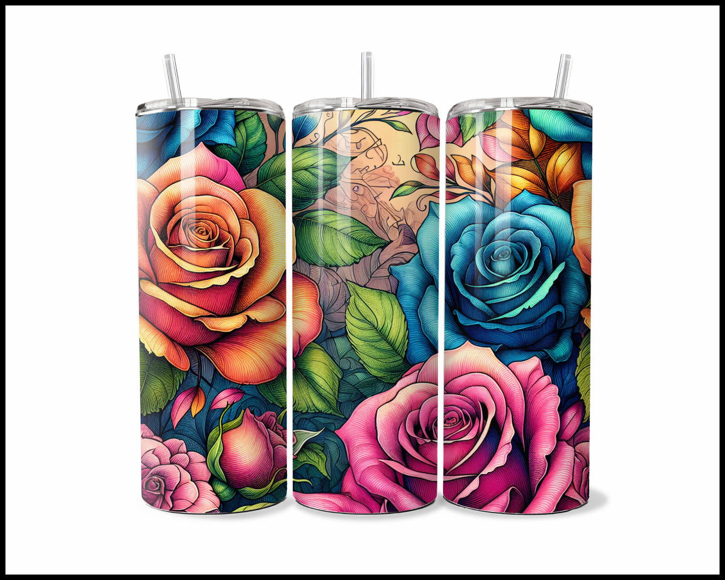 Enchanted Rosebuds Tumbler (3692)