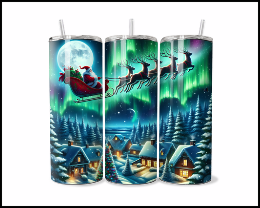 Northern Lights Sleigh Ride Tumbler (3694)