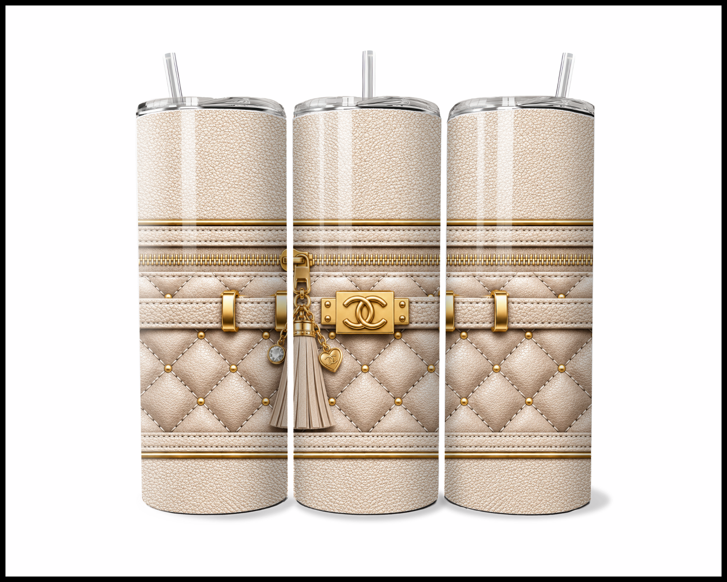 Designer Handbag Inspired Tumbler (038)