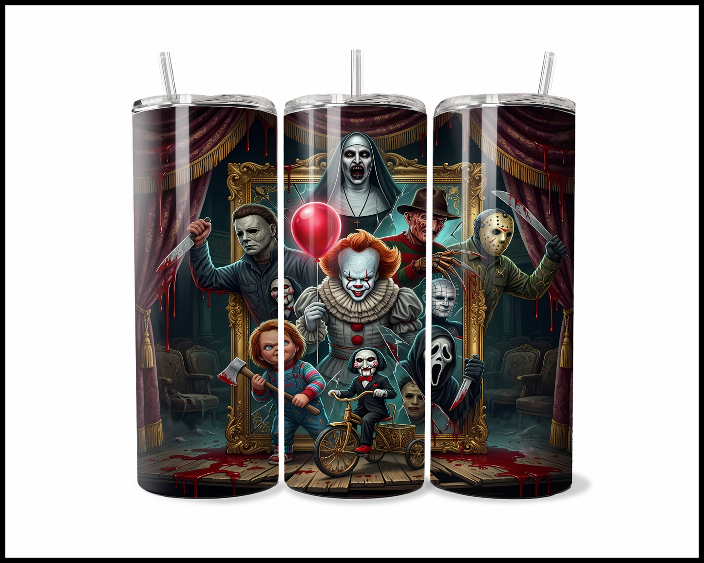 Welcome To The Slasher Cinema Family Reunion Tumbler (4738)