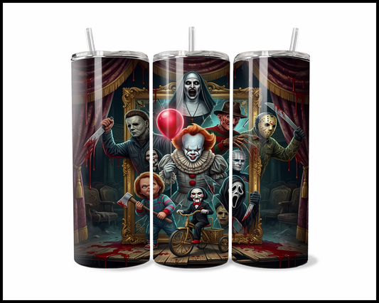 Welcome To The Slasher Cinema Family Reunion Tumbler (4738)