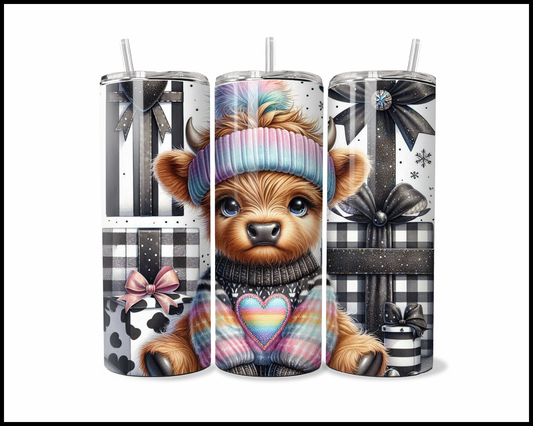 Rainbow Heart Highland Tumbler (2675)
